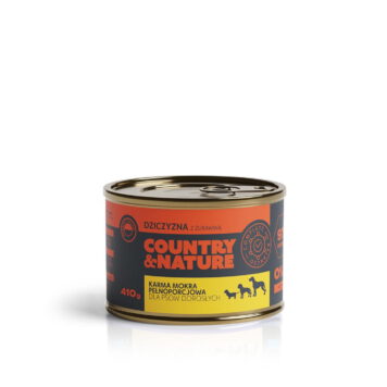 Bezzbożowa mokra karma wołowina z warzywami 410 g - COUNTRY&NATURE