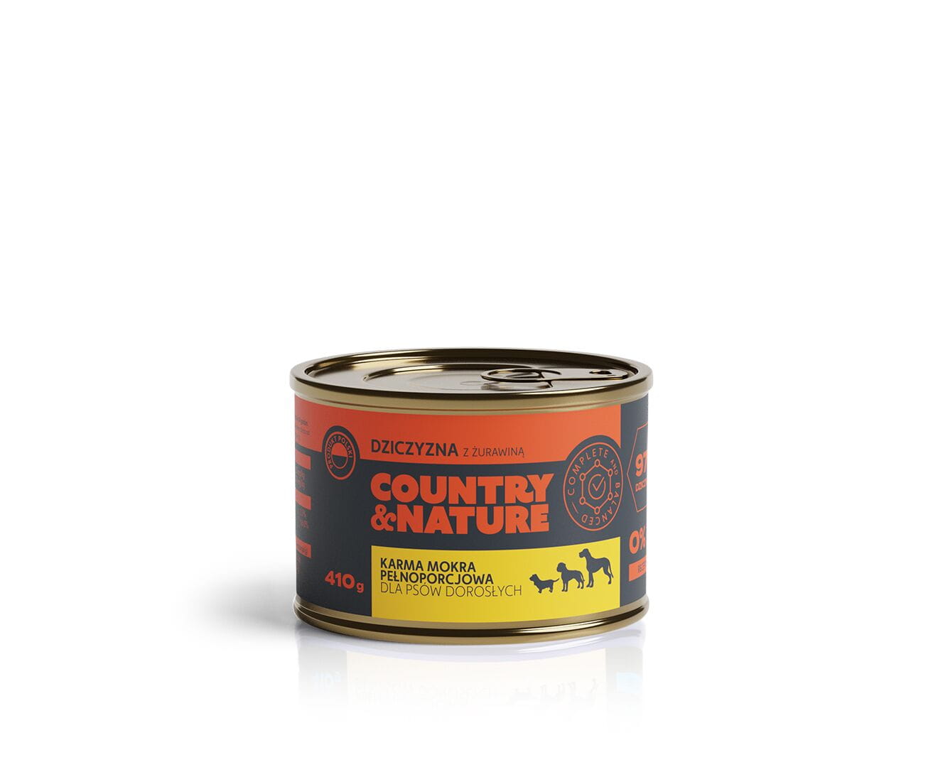 Bezzbożowa mokra karma wołowina z warzywami 410 g - COUNTRY&NATURE