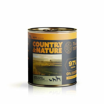 Bezzbożowa mokra karma - indyk z brokułem 850 g - COUNTRY&NATURE