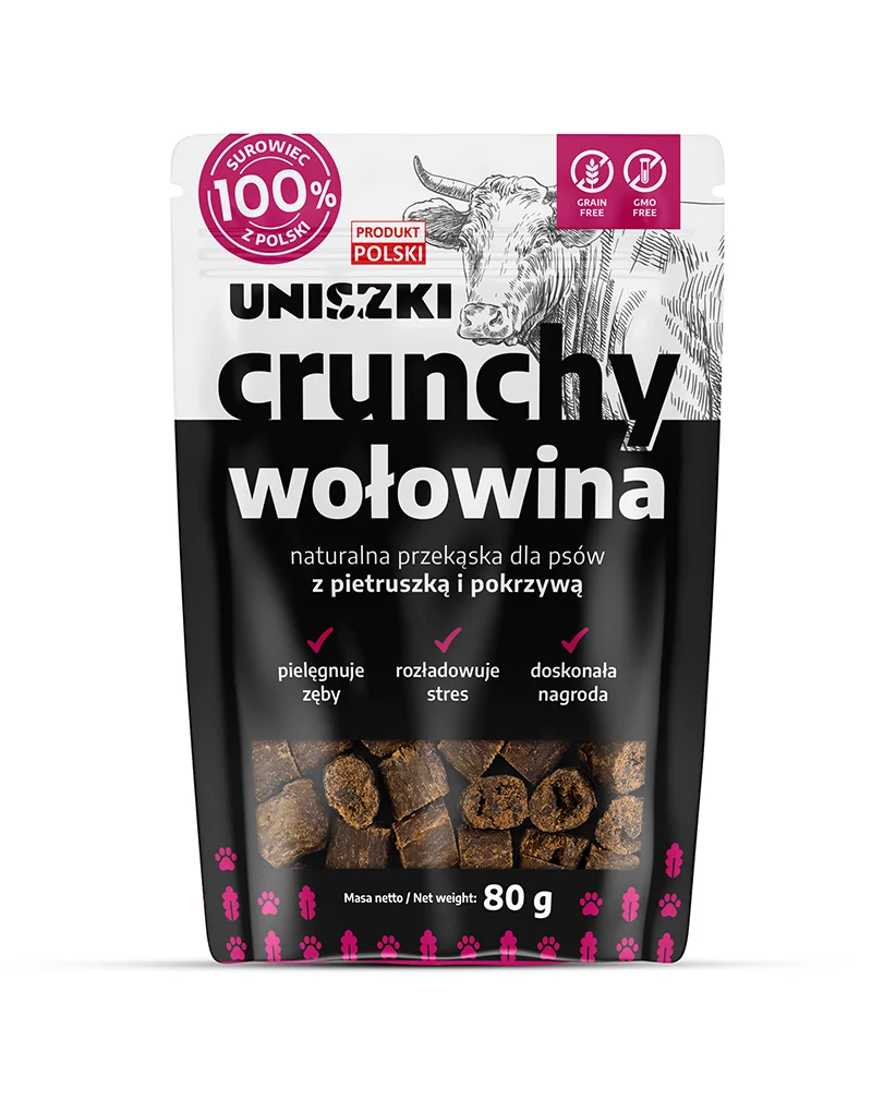 Uniszki Crunchy wołowina	80g