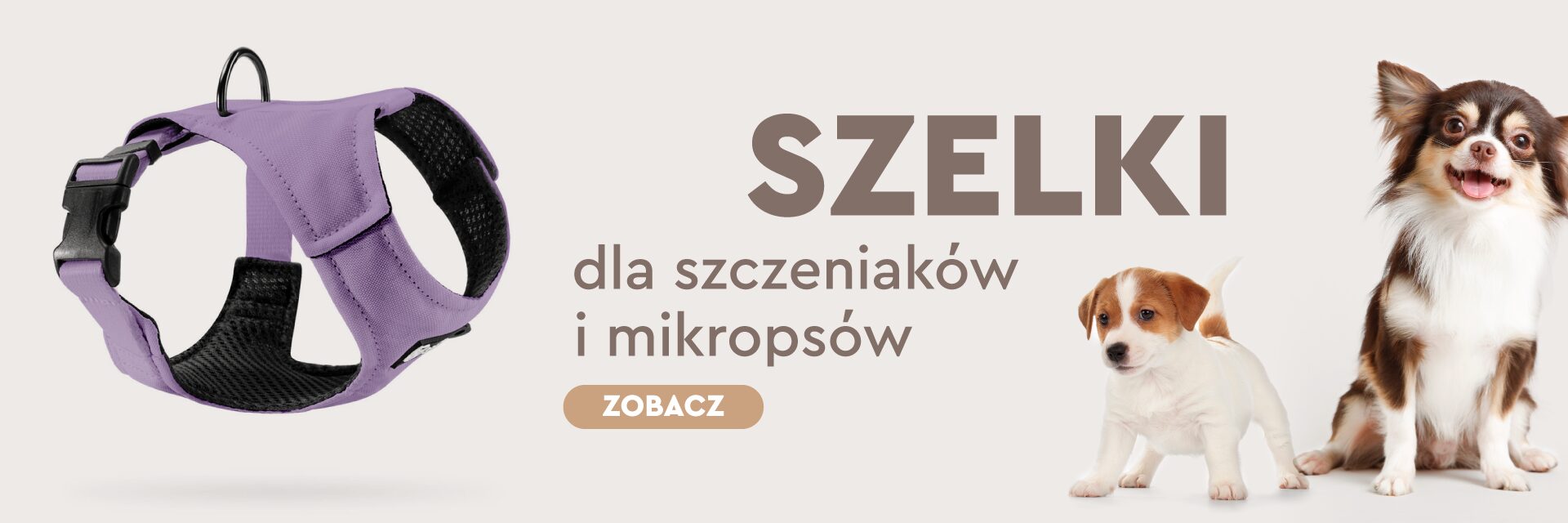 Szelki dla szczeniaków i mikropsów