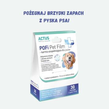Pofi Film- Rozpuszczalne listki utrzymujące higienę zębów i dziąseł psa