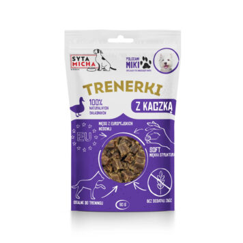 Syta Micha - Trenerki z kaczką dla psa 80g