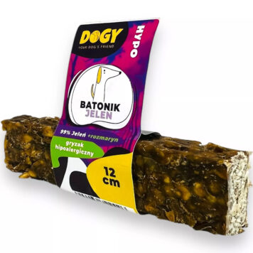 DOGY HYPO - Batonik z Jelenia z rozmarynem i rokitnikiem 12cm