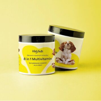 HolyTails - Multiwitamina 8 w 1 dla psów – kompleksowe wsparcie zdrowia 180 g