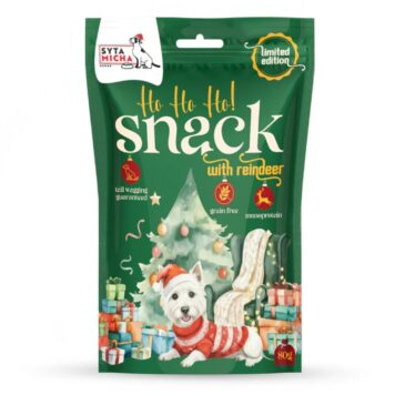 Świąteczne przysmaki dla psa z renifera Syta Micha Ho Ho Snacks opakowanie