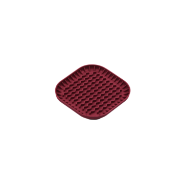 Mata spowalniająca jedzenie Fiboowl S w kolorze wina - antypoślizgowa miska na mokrą karmę