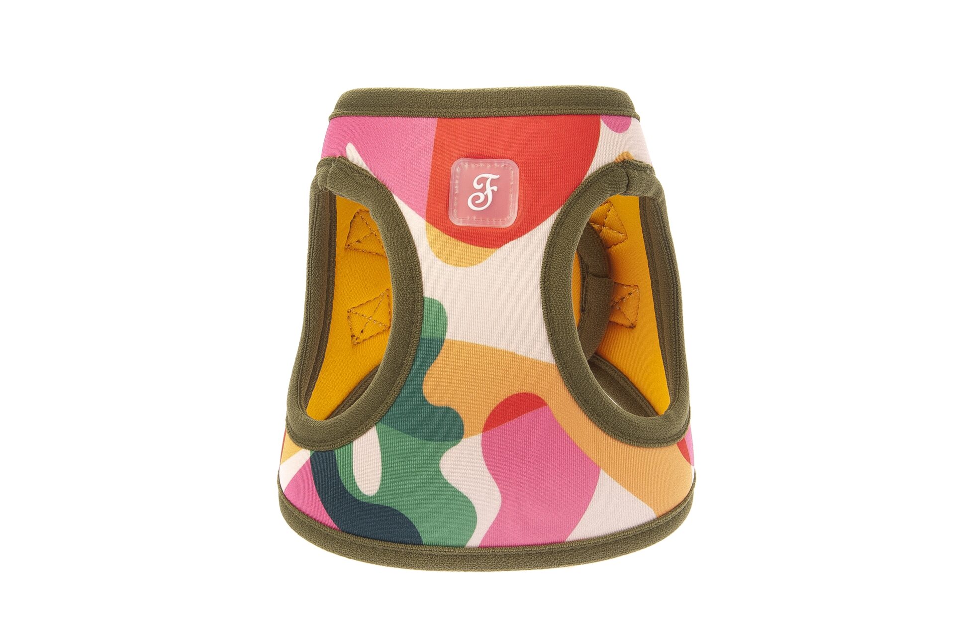 olorowe szelki dla mikropsa Ferribiella Camouflage - różowo zielony wzór dla chihuahua rozmiar XS