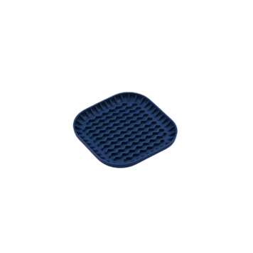 Granatowa mata do lizania dla psa Fiboowl S - ciemna tacka antystresowa