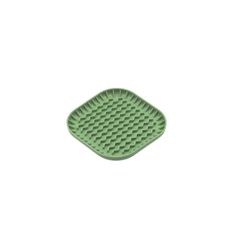 Pastelowa zielona mata do lizania dla psa Fiboowl S - pistacjowa tacka antystresowa
