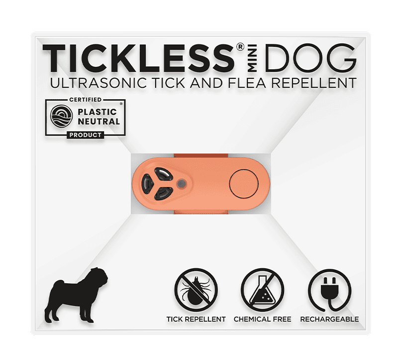 Pomarańczowe urządzenie Tickless Pet Mini Hot Peach