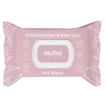 Mubo Chlorhexidine & Aloe Vera Pet Wipes 40szt. - chusteczki z chlorheksydyną i aloesem dla psa