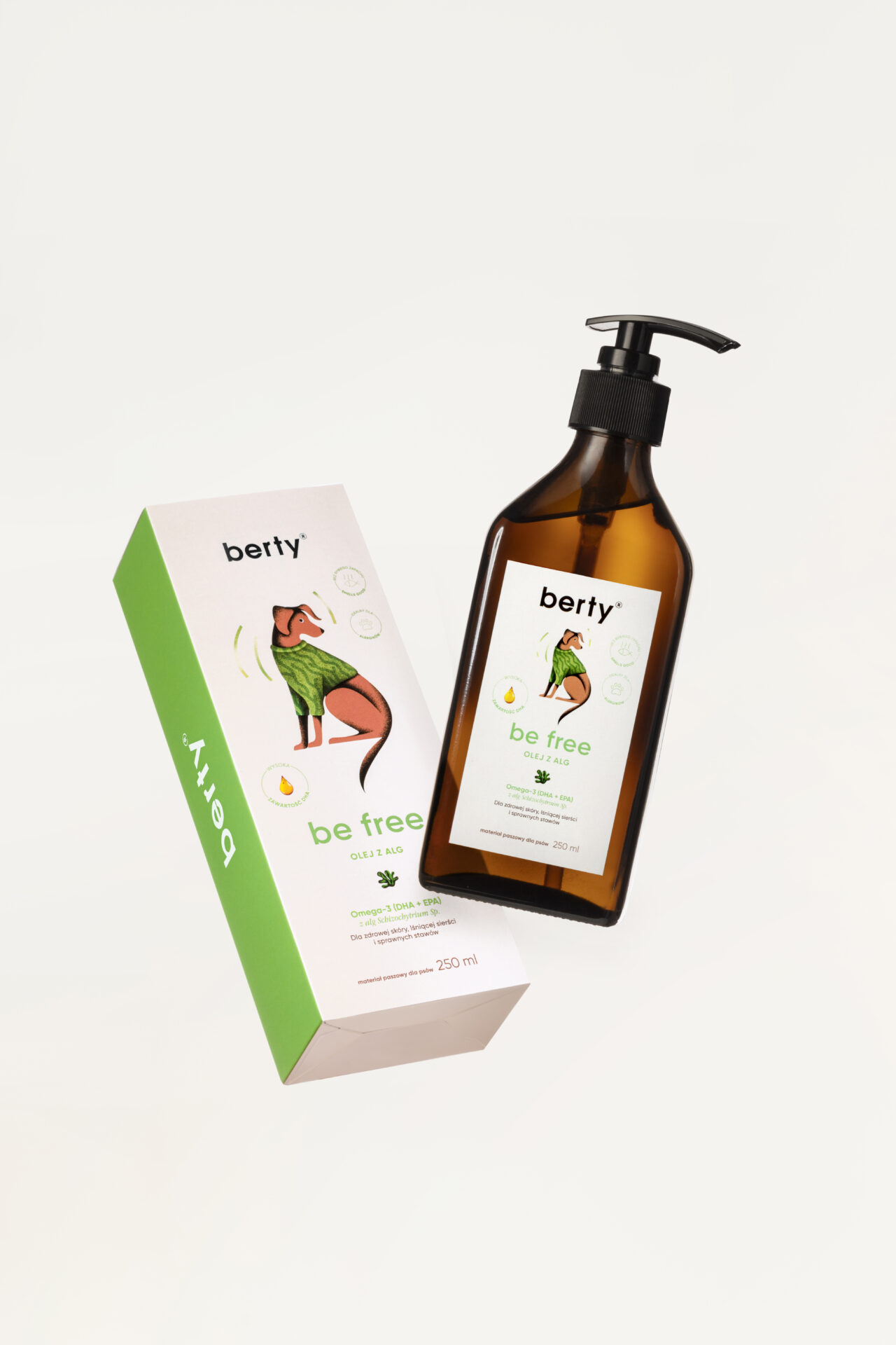 Olej DHA z alg dla psa Berty be free