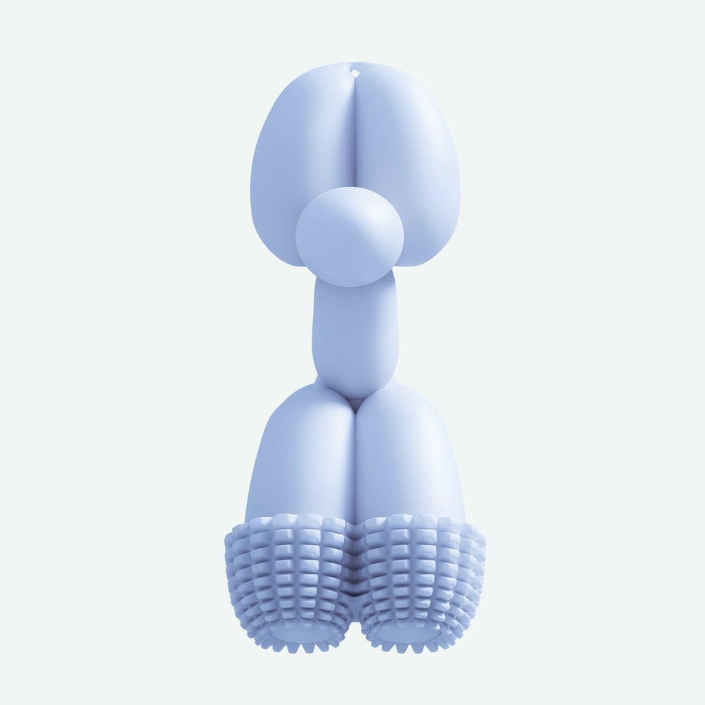 SANDDOG Balloon Dog Toy Blue - silikonowa zabawka dla psa w kształcie balonowego pieska